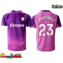 Camisa de Futebol Aston Villa Emiliano Martinez #23 Goleiro Equipamento Alternativo 2025-26 Manga Curta